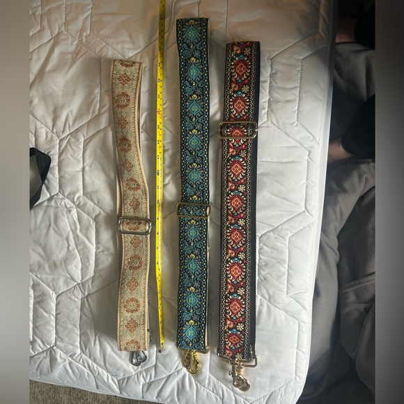 Floral Embroidered Bag Straps - Picture 2 of 2